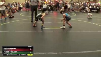 56 lbs Round 2 (4 Team) - Ryder Seidman, SVRWC Gold vs Mason Miranda, Upper Twp W/C