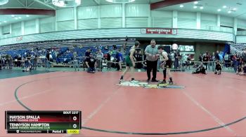 110 lbs Cons. Round 1 - Tennyson Hampton, Junior Pioneer Wrestling Club vs Mayson Spalla, B.A.M. Training Center