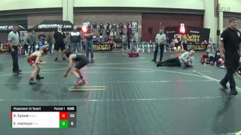 82 lbs Placement (4 Team) - Kellan Spisok, Backyard Brawlers vs Ethan Halstead, Carolina Hammer Squad