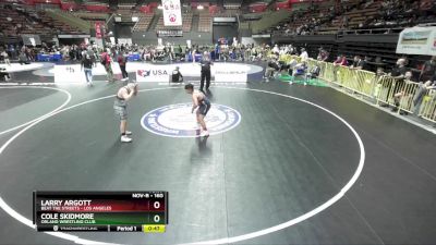 160 lbs Cons. Semi - Larry Argott, Beat The Streets - Los Angeles vs Cole Skidmore, Orland Wrestling Club