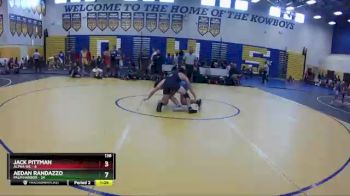 138 lbs Round 5 (8 Team) - Aedan Randazzo, Palm Harbor vs Jack Pittman, Alpha WC