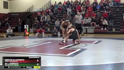 138 lbs Quarterfinal - Keegan Ellsworth, Union, LaPorte City vs Bo Lawrence, Center Point-Urbana