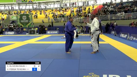 ELONIZIO OLIVEIRA SILVA vs VINICIUS FOSSA TEIXEIRA 2024 Brasileiro Jiu-Jitsu IBJJF