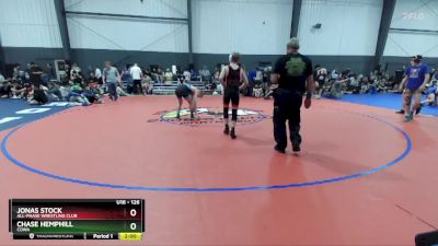 126 lbs Semifinal - Chase Hemphill, COWA vs Jonas Stock, All-Phase Wrestling Club