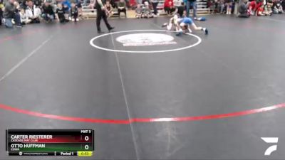 78 lbs Semifinal - Carter Riesterer, Cascade Mat Club vs Otto Huffman, COWA