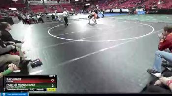 D2-285 lbs Cons. Round 1 - Zach Pust, Lomira vs Porter Mandurano, Belmont/Platteville