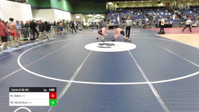 132 lbs Consi Of 32 #2 - Noah Keen, MO vs Maddox McArthur, GA