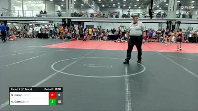 92 lbs Round 7 (10 Team) - AJ Gomez, Grit Mat Club vs Gregory Parani, Centurion WC