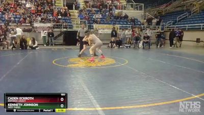 160 lbs Cons. Round 1 - Caden Eckroth, Bismarck Legacy vs Kenneth Johnson, West Fargo