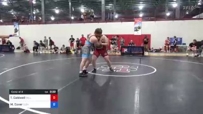 130 kg Consi Of 4 - Tony Caldwell, Valley Center Wrestling Club vs Mason Cover, Cleveland Regional Training Center