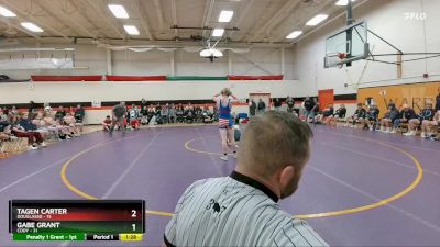 150 lbs Finals (8 Team) - Tagen Carter, DouglasSD vs Gabe Grant, Cody