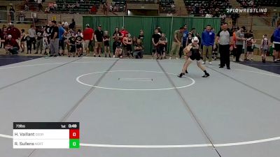 73 lbs Round Of 16 - Hunter Vaillant, Georgia vs Reid Sullens, North Hall Jr Trojans