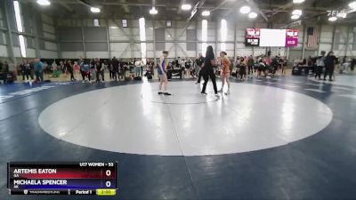 53 lbs Champ. Round 1 - Artemis Eaton, GA vs Michaela Spencer, AK