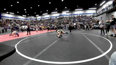 61 lbs Consi Of 4 - Cage Daugherty, D3 Wrestling Cluib vs Lawson Rickard, Standfast