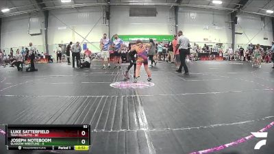 92 lbs Round 2 (4 Team) - Luke Satterfield, Team Palmetto vs Joseph Noteboom, Glasgow Wrestling