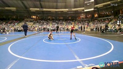 76 lbs Round Of 32 - Easton Allen, Barnsdall Youth Wrestling vs Colton Durant, Team Tulsa Wrestling Club