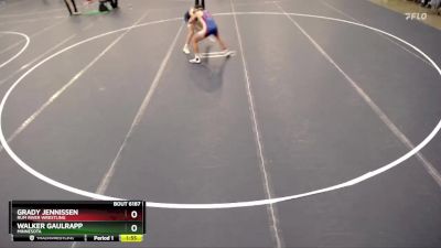 120 lbs Semifinal - Walker Gaulrapp, Minnesota vs Grady Jennissen, Rum River Wrestling