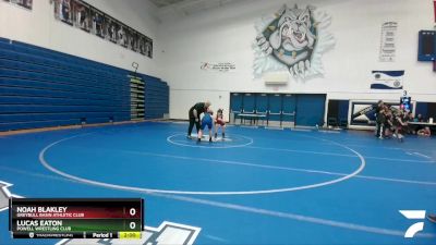 98-108 lbs Round 1 - Noah Blakley, Greybull Basin Athletic Club vs Lucas Eaton, Powell Wrestling Club