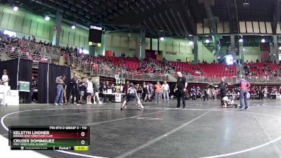 110 lbs Champ. Round 1 - Cruzer Dominguez, MWC Wrestling Academy vs Kelstyn Lindner, Broken Bow Wrestling Club