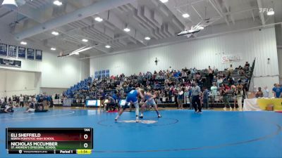 175 lbs Champ. Round 1 - Jaelyn Hinton, Starkville High School vs Gavin Dedeaux, Vancleave High School