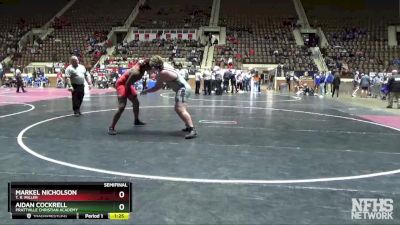 285 lbs Semifinal - Aidan Cockrell, Prattville Christian Academy vs Markel Nicholson, T. R. Miller