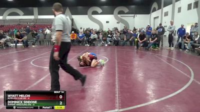 70 lbs Placement Matches (8 Team) - Wyatt Melchi, Elite Ath Club WE vs Dominick Sindone, Dundee Wrestling (MI)