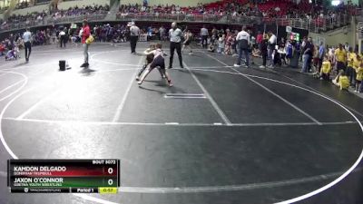 90 lbs Champ. Round 2 - Kamdon Delgado, Doniphan Trumbull vs Jaxon O`Connor, Gretna Youth Wrestling