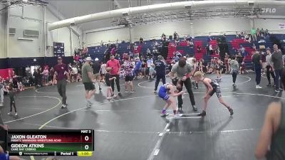 66 lbs Round 2 - Gideon Atkins, Cane Bay Cobras vs Jaxon Gleaton, Mighty Warriors Wrestling Acad