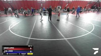 102 lbs Cons. Round 1 - Aidan Lopez, IL vs Jase Jones, IA