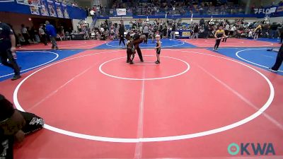 36 lbs Quarterfinal - Maddox Reed, Pin-King All Stars vs Cutter Carson, Black Fox Wrestling Club