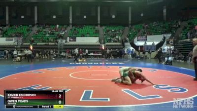 1A-4A 120 3rd Place Match - Owen Meads, Ashville vs Xavier Escorpizo, St. John Paul II