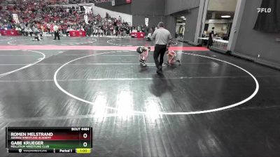 72 lbs Quarterfinal - Gabe Krueger, Mollitium Wrestling Club vs Romen Melstrand, Askren Wrestling Academy