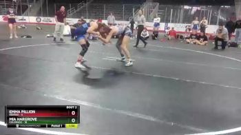 W 117 lbs Round 2 (3 Team) - Emma Pillion, Indiana vs Mia Hargrove, Colorado