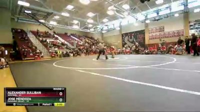 170 lbs Round 3 (10 Team) - Jose Mendoza, Pahrump Valley vs Alexander Sulliban, Western