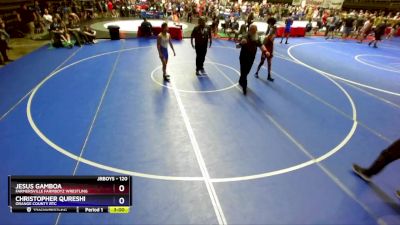 120 lbs Cons. Round 3 - Jesus Gamboa, Farmersville Farmboyz Wrestling vs Christopher Qureshi, Orange County RTC