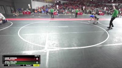 95 lbs Semifinal - Jade Wrenn, Southern Door vs Ayda Miller, St. Croix Central