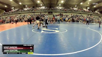 100 lbs Cons. Round 4 - Wyatt Sweeten, Willard Youth Wrestling Club-AAA vs Jason Schutter, Kirksville Wrestling Club-AA