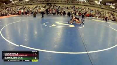 70 lbs 3rd Place Match - Gunner Singleton, Kirksville Wrestling Club-AA vs Colton Hogue, Terminator Wrestling Academy-AAA 