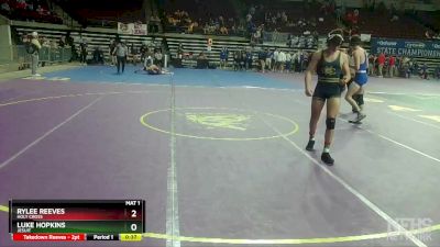 D 1 145 lbs Cons. Round 5 - Rylee Reeves, Holy Cross vs Luke Hopkins, Jesuit