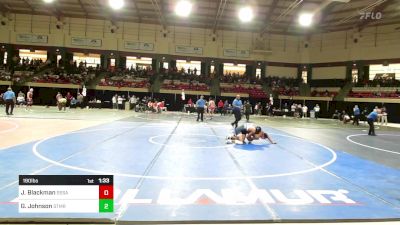 190 lbs Round Of 16 - James Blackman, St. Stephens/St. Agnes vs Gerard Johnson, St. Mary's Ryken