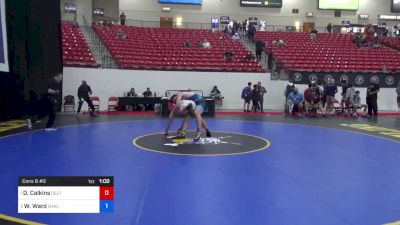 92 kg Cons 8 #2 - David Calkins, Delta Wrestling Club vs William Ward, Garlington Training Center