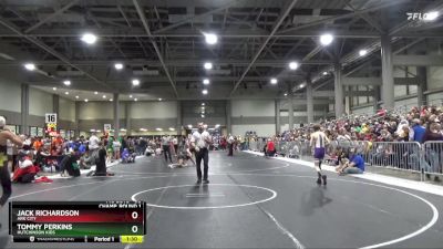 90 lbs Champ. Round 1 - Tommy Perkins, Hutchinson Kids vs Jack Richardson, Ark City