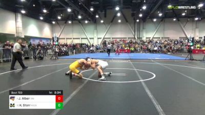 141 lbs Consolation - Josh Alber, Northern Iowa vs Kanen Storr, Michigan