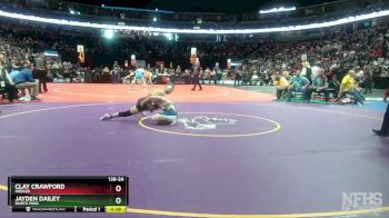 126-2A Cons. Round 3 - Jayden Dailey, North Park vs Clay Crawford, Meeker