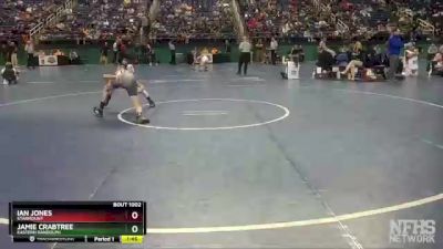 1A 106 lbs Quarterfinal - Jamie Crabtree, Eastern Randolph vs Ian Jones, Starmount