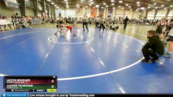 84 lbs Rd# 10- 4:00pm Saturday Final Pool - Jaclyn Bouzakis, Dynasty Death Row vs Cooper McArthur, Minion Black