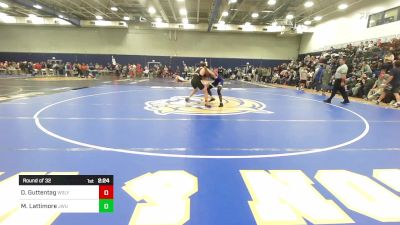 157 lbs Round Of 32 - Drew Guttentag, Wesleyan vs Mark Lattimore, Johnson & Wales