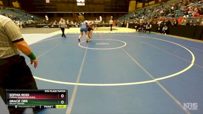 235 lbs 5th Place Match - Gracie Orr, Valley Center vs Sophia Ross, Topeka-Washburn Rural