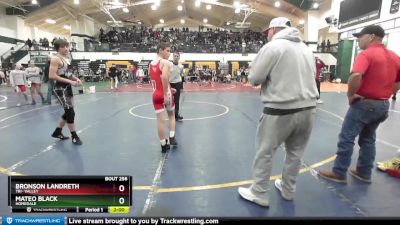 120 lbs Quarterfinal - Mateo Black, Homedale vs Bronson Landreth, Tri- Valley