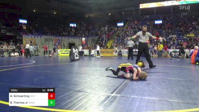 50 lbs Round Of 16 - Andrew Schwarting, Central Bucks vs Blink Thomas Jr, Washington